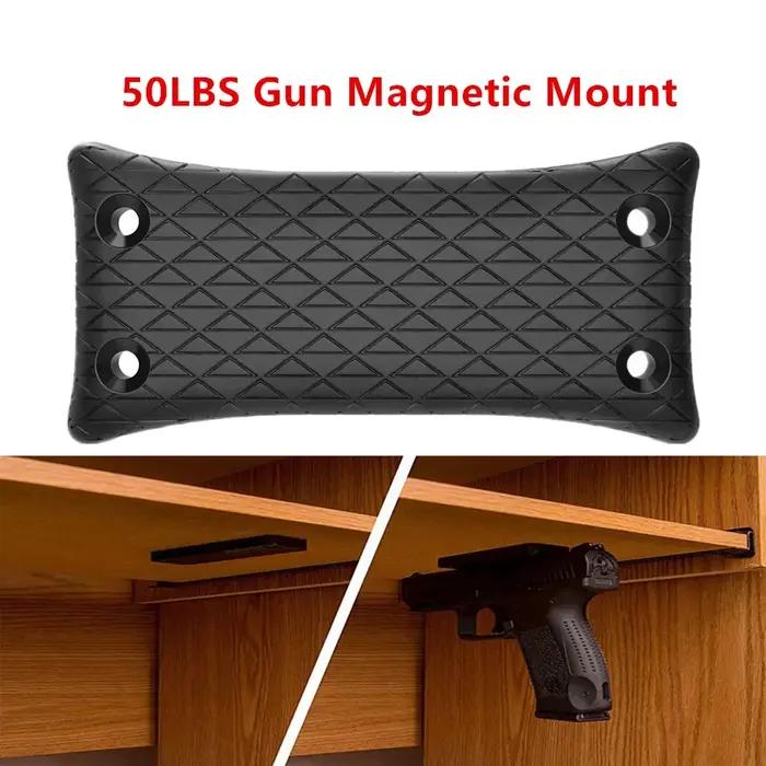 MAGORUI – support magnétique pour armes à feu 50lbs, revêtement en caoutchouc, convient aux armes de