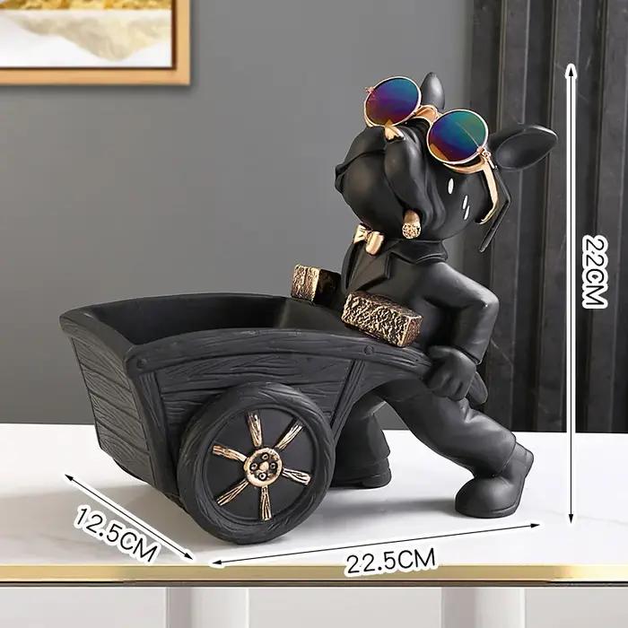 Boîte de rangement de Statue de chien