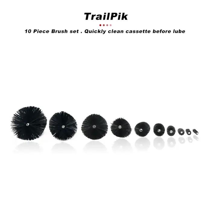 Brosses de nettoyage de chaîne de vélo, soins de vtt, élimine la saleté, aiguilles multifonctions, o
