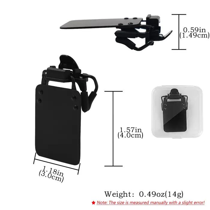 Lunettes de tir Blinders Patchs pour les yeux de tir standard 180 ° Boucliers en verre réglables Occluder Clip Eye