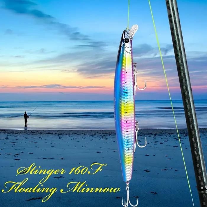 TSURINOYA 160F leurre de pêche méné flottant STINGER 163mm 31g longue coulée artificielle bar eau sa
