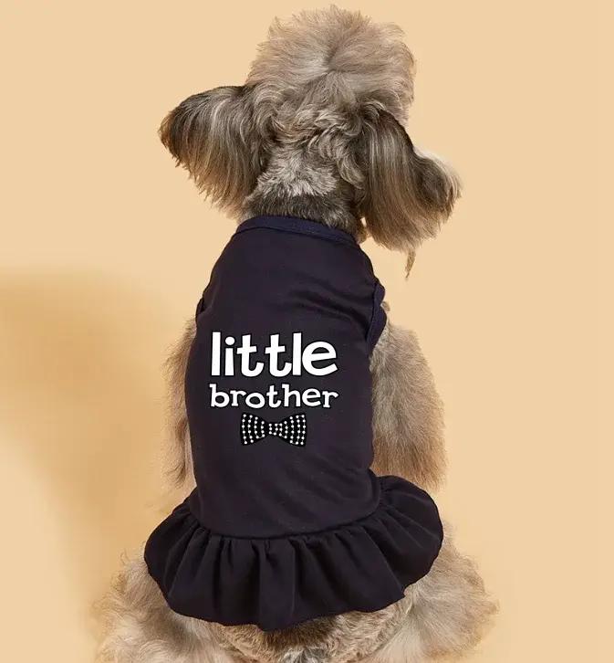 Robe pour chien avec imprimé Little Brother