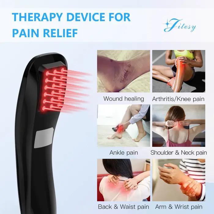 Dispositif de thérapie au Laser KTS pour soulager la douleur corporelle, Diode Laser 18x620nm LLLT, équipement de physiothérapie pour l'arthrite au Laser froid, masseur