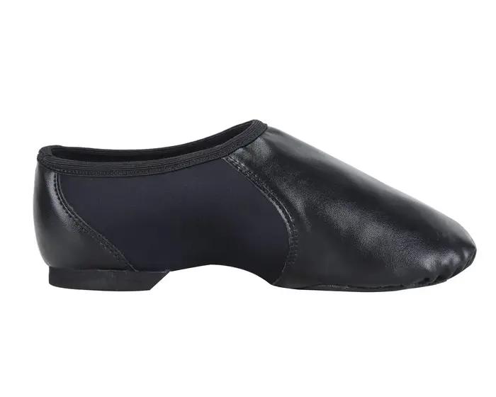 Chaussure de jazz à enfiler avec élastique circulaire pour chaussures de danse pour femmes et hommes