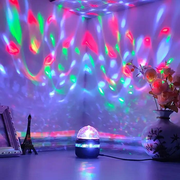 LED ciel étoilé lumières chambre veilleuses 5V USB décoration atmosphère projecteur lampe 360 ° Ro