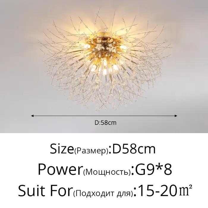 Luminaires suspendus LED modernes en forme de pissenlit pour salon, salle à manger, chambre à coucher, luminaires suspendus avec ampoules LED incluses, choix de couleurs variées, garantie 2 ans