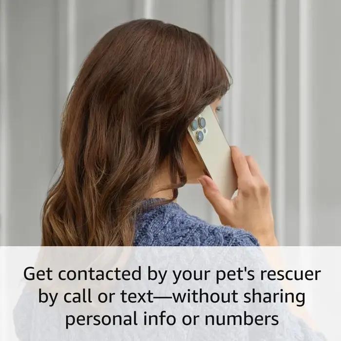Étiquette d'identification pour animaux de compagnie avec QR code