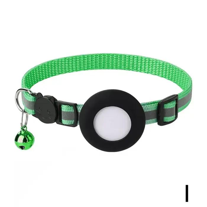 Collier de boîtier d'étiquette d'air pour chats avec étui de protection traqueur Anti-perte positionnement colliers de chien réfléchissants accessoires pour animaux de compagnie