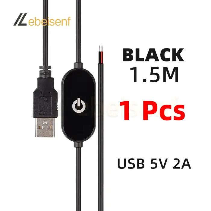 Câble de commutation de gradation tactile USB 2A 5V
