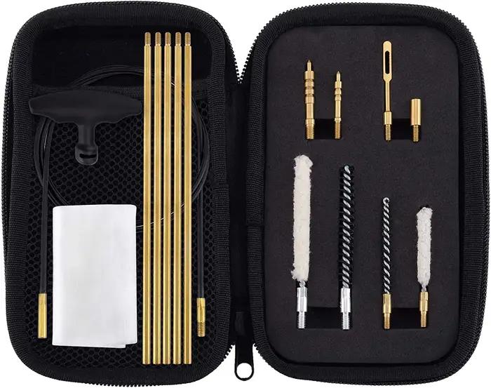 Raiseek – Kit de nettoyage pour pistolet à air comprimé, 177 Cal et 22 Cal, avec balai à franges en