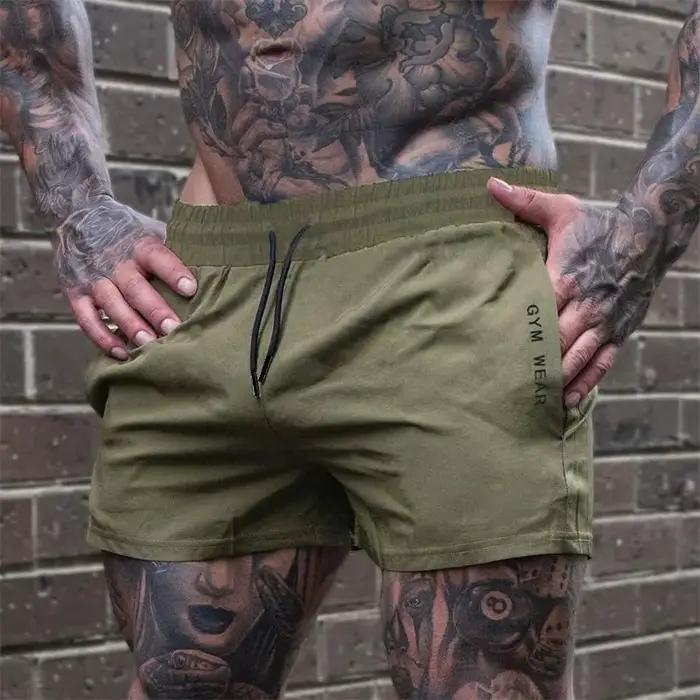 2025 été salle de sport Fitness hommes Shorts pantalons de survêtement mince mode hommes Marathon co