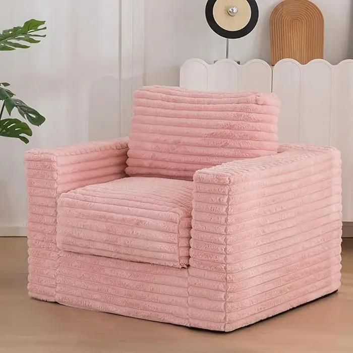 Canapé à dossier capitonné moderne, meubles de salon confortables avec appui-tête capitonnant à bout