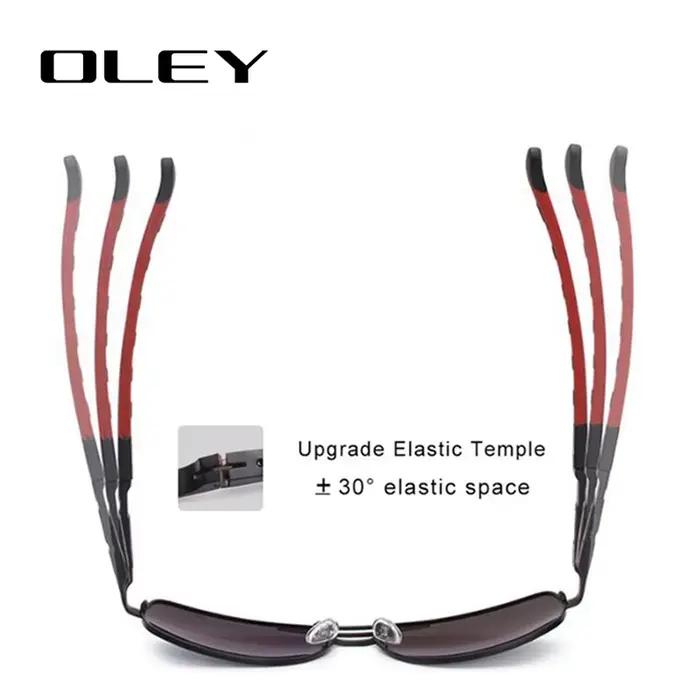 OLEY — Lunettes de soleil à verres polarisés pour hommes, mode contemporaine, protection des yeux, a