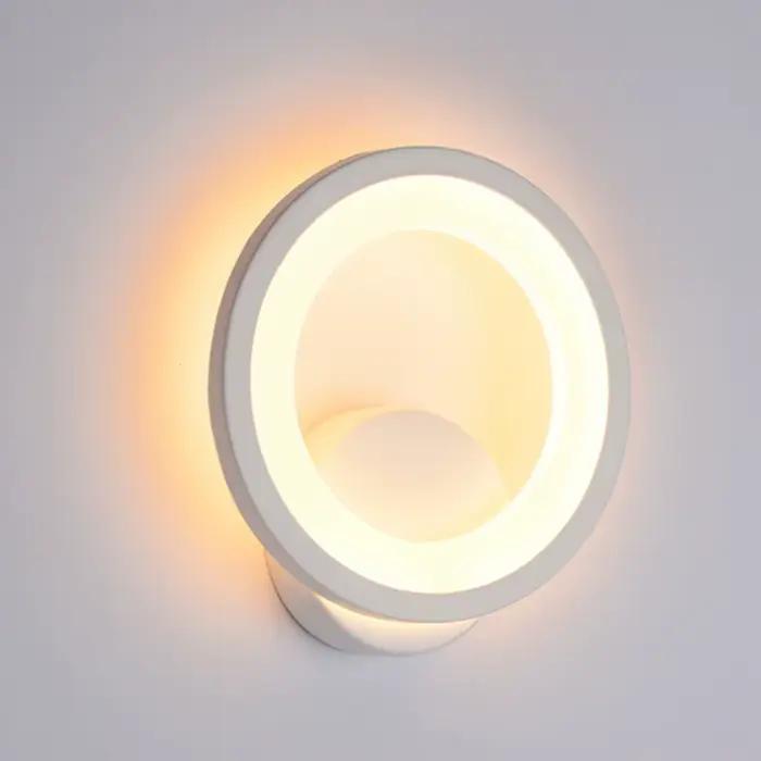 Applique murale ronde européenne, luminaire pour chevet, couloir, chambre à coucher, salon, couloir