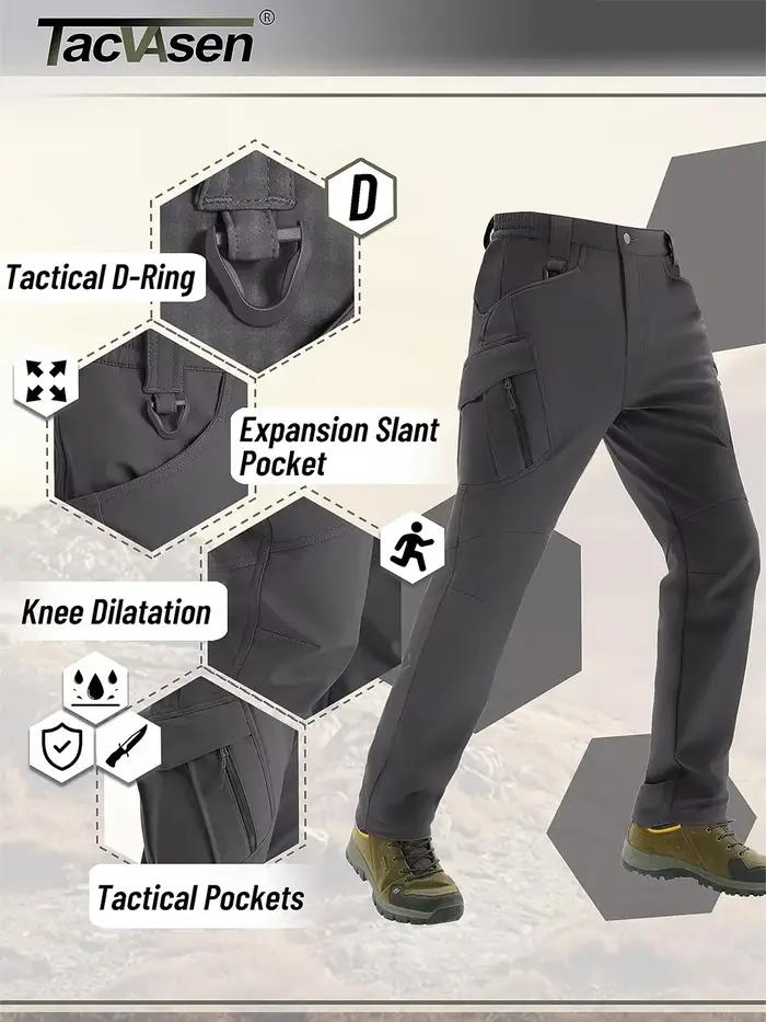 Pantalon de chasse hiver TACVASEN IX9 Softshell chaud imperméable pour homme - vêtement outdoor