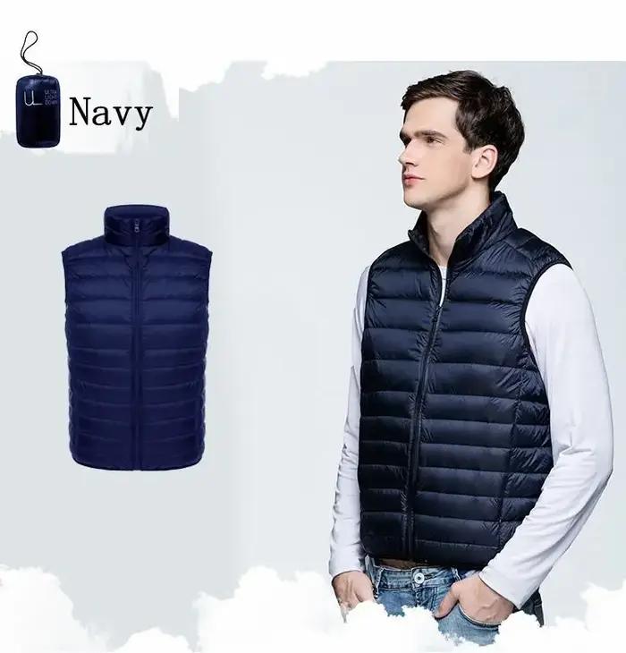 Gilet chaud sans manches pour homme
