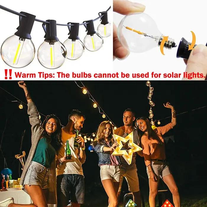 Ampoules globe transparentes à LED, remplacement chaud E12, G40, 5W, 7W, ampoule structurels ente in