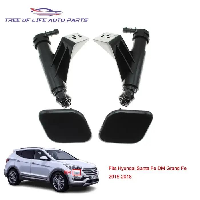 Buse de Lavage de Lumière de Sauna Avant, Pompe de Pulvérisation + Capuchon pour Hyundai Santa Fe DM