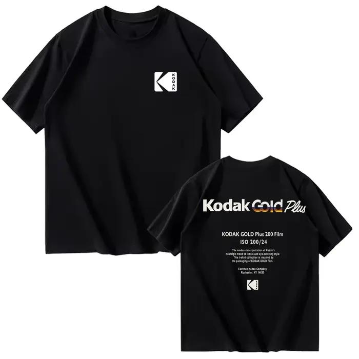 T-shirt homme 2026 kodak nouveau style rétro simple imprimé 100 coton confortable et respirant pour hommes décontracté urbain occassions spéciales