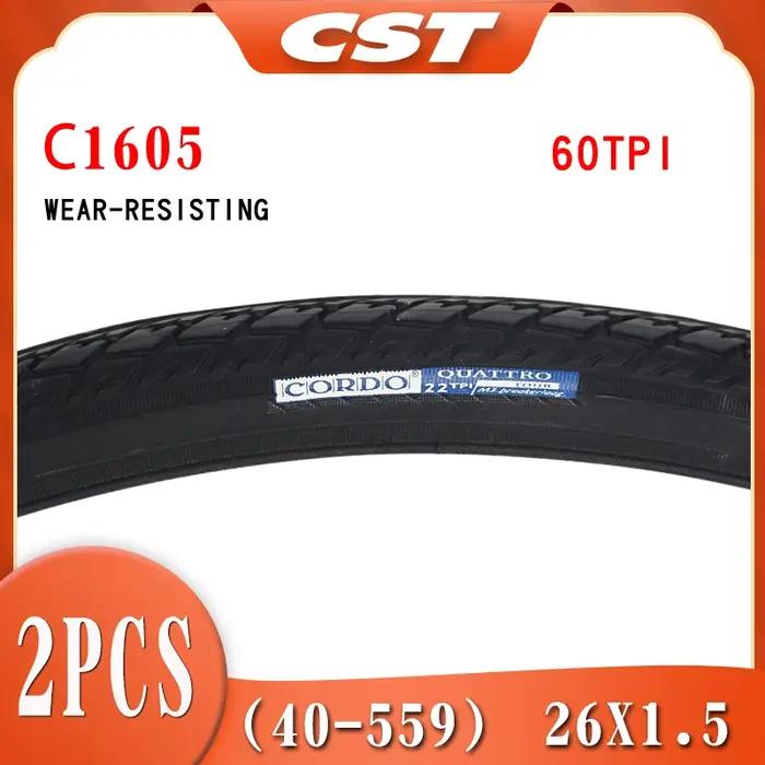 2 pièces CST 26 pouces pneu de vélo 26*1.5 26*1.75 26*1.95 26*2.1 60TPI vtt VTT