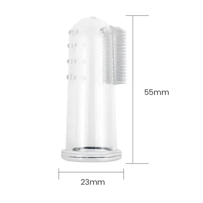 Brosse à dents super douce pour animaux de compagnie finger toothbrush pour chiens chat brosse dentaire gel de silice nettoyage des dents des animaux occasions spéciales