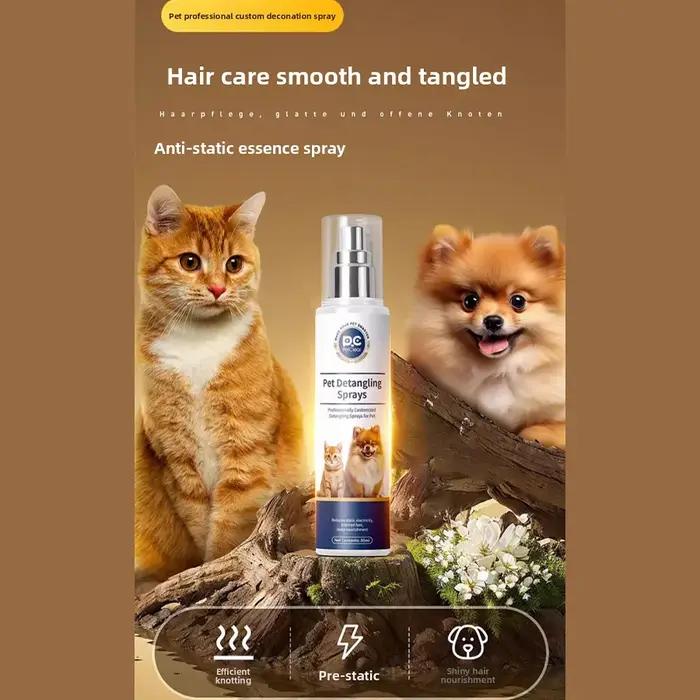 Spray démêlant pour poils d'animaux PetClear 80 ml – Anti-emmêlement