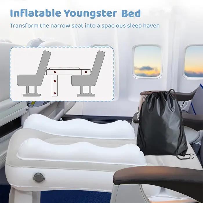 Matelas gonflable pliable pour bébé, arrière de voiture pour enfants, polymère, avion, voyage en ple