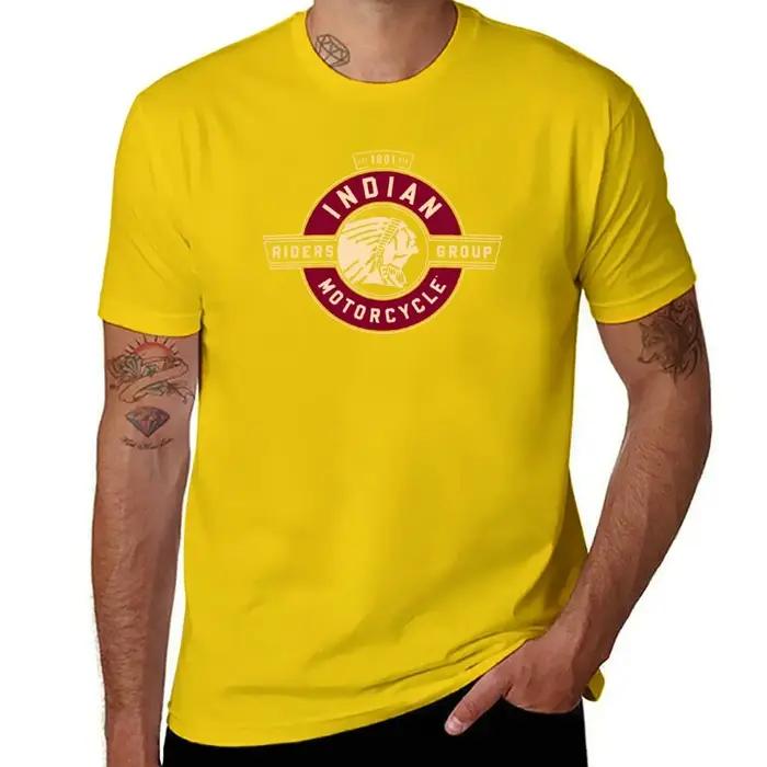 T-Shirts Vintage Indiens Hommes Chic Imprimés Pour Hommes Occasions Décontractées Printemps Été