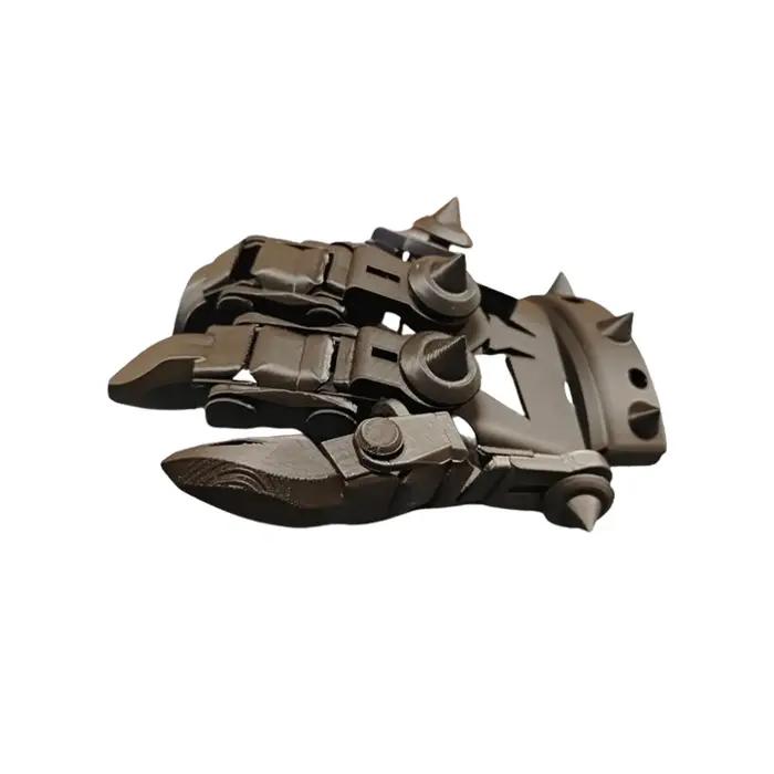 Gants tactiques imprimés 3D pour airsoft et cosplay - Armure cinq doigts équipement extérieur CS Halloween