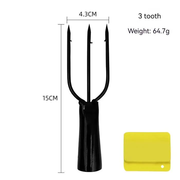 Lance de pêche à 3/4/5 dents en acier inoxydable barbelé, harpon de pêche pour gros poissons en rivi