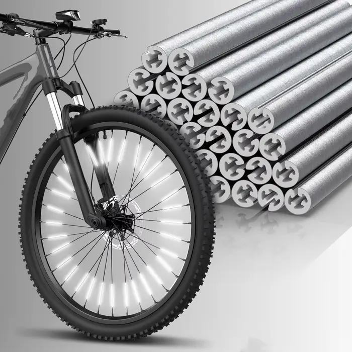 36 pièces réflecteurs à rayons ensemble de vélo étanche assemblage facile, 360 ° Visibilité Condui
