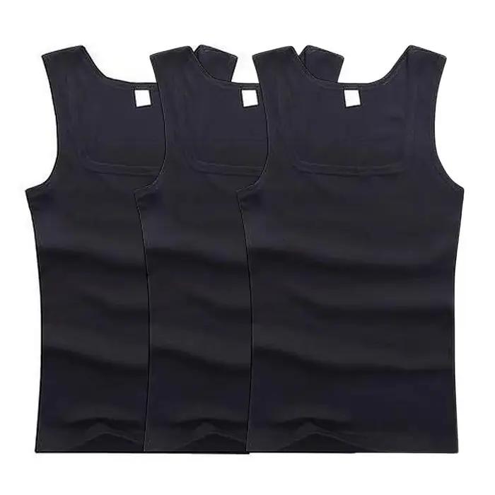 Débardeur en coton pour hommes et femmes décontracté, gilet musculaire, sous-vêtements, col en U, pour musculation, fitness, activités de plein air, occasions spéciales