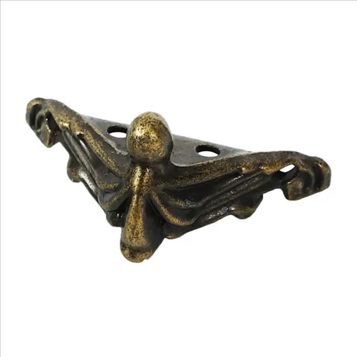 60 pièces boîte à bijoux Antique pieds jambe boîtier en bois protecteur d'angle