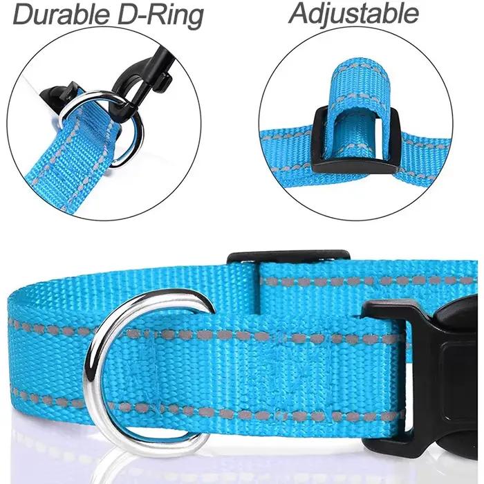 Collier en nylon pour chien élégant pour chiots et grands chiens tous les styles et couleurs pour chaque saison et occasion spéciale