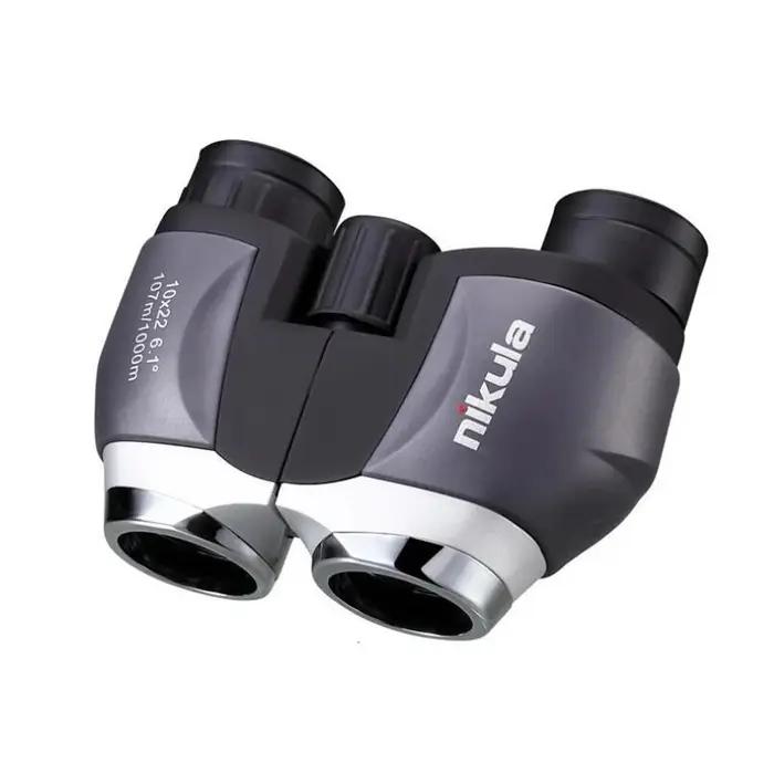Jumelles Nikula 10X22 compactes vision large pour chasse, camping et observation extérieure
