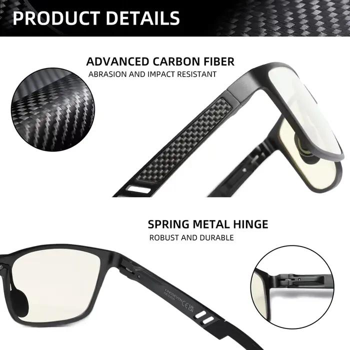 KINGSEVEN lunettes bloquant la lumière bleue hommes/femmes haute qualité en aluminium ordinateur Ant