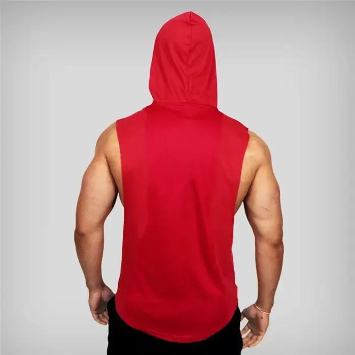 Sweat à capuche de musculation pour hommes, débardeur sans manches, de Fitness, de course, Singlets