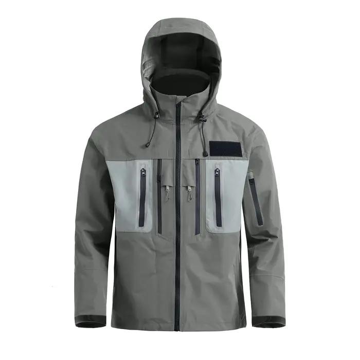 Veste imperméable à capuche pour hommes