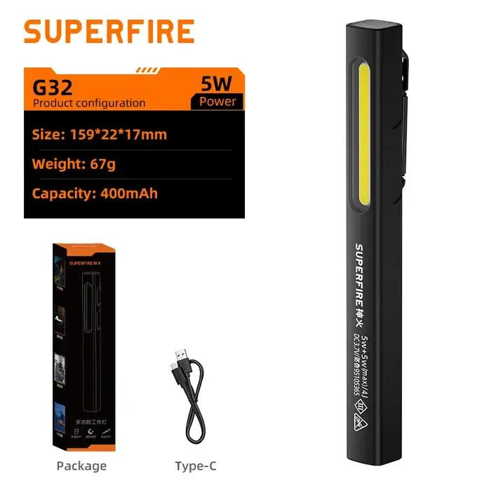 SUPERFIRE G32 stylo lumière