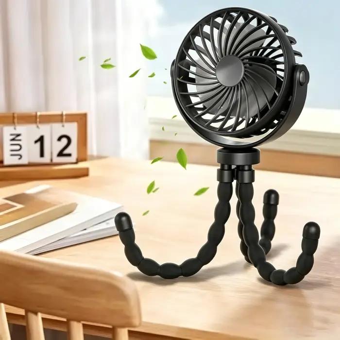 Mini ventilateur portable flexible sur trépied
