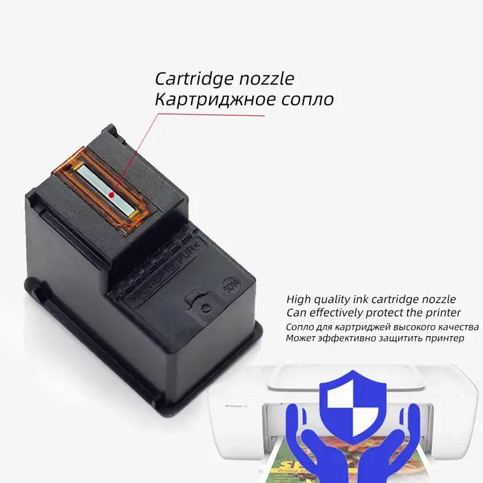 Cartouche d'encre CISS rechargeable 62XL compatible HP Envy 5540 5640 pour impression économique et durable Occasions spéciales à offrir