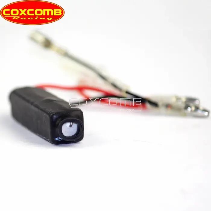 Indicateur de clignotant universel noir pour moto, 2 pièces, 12V, 10w, 10 Ω, indicateur de charge LE