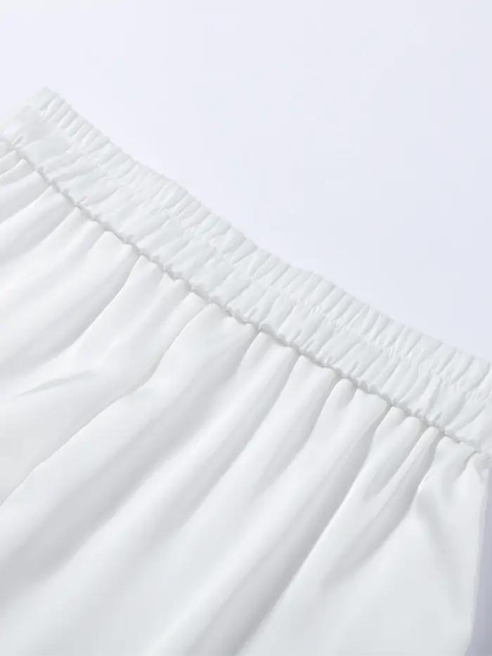 Ensemble chic pour femme : haut à ourlet irrégulier