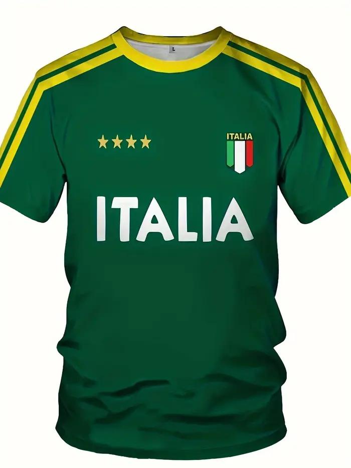 T-shirt de style football de l'équipe nationale d'Italie