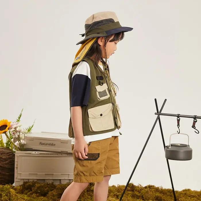 Natureifa-Veste de chasse sans manches pour enfants