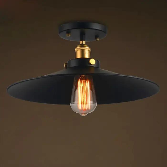 Plafonnier industriel vintage pour loft, lampe de campagne américaine, luminaires pour la maison, éc