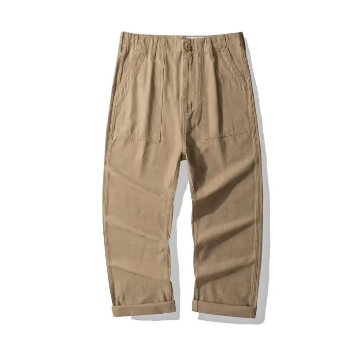 Pantalon American Vintage OG-107 pour homme, 100% coton, satiné lavé, poids lourd, pantalon de trava