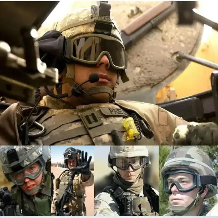 Lunettes tactiques lunettes de soleil de tir militaire coupe-vent contrôle du sable lunettes de jeu de guerre armée tir Airsoft Paintball lunettes