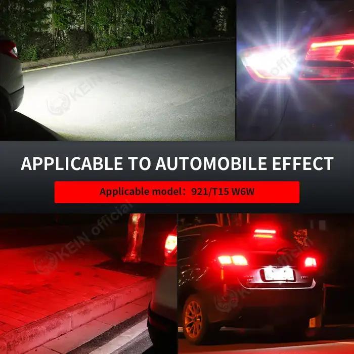 Ellin-Ampoule LED T15 pour Clignotant de Voiture, enquêter Arrière de Secours, Lampe DRL DC12V Blanc