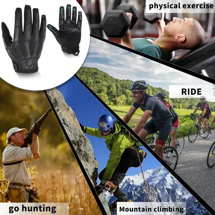 Gants tactiques d'extérieur en soie glacée à doigts complets pour la moto, compatibles écran tactile